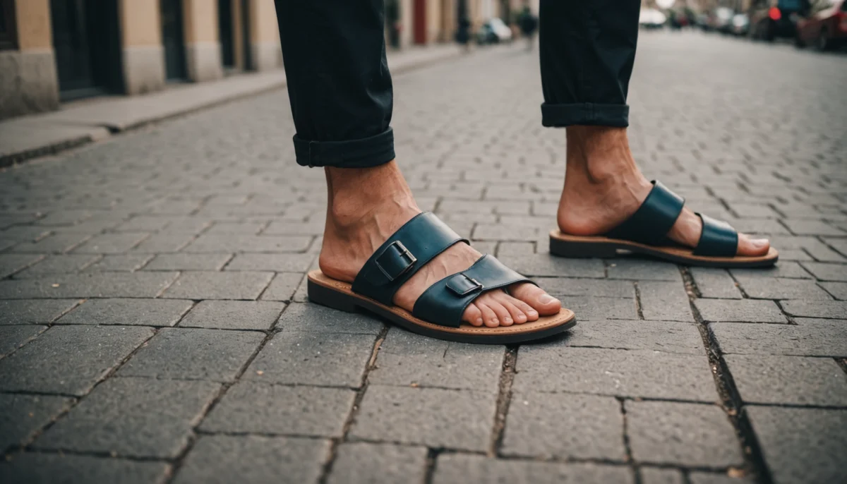 Les chaussures perforées et sandales mules pour un style décontracté homme